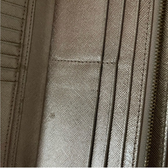 EUC, Tory Burch Gold Color Zipper Wallet - Picture 5 of 13